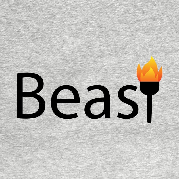 Beast artistic typography design by DinaShalash